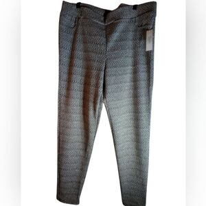 NWT Spin Zig Zag  Design Pull On Pants Size 20/22 Strtch Office Everyday Wear